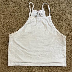 H&M Divided - White halter tank top
